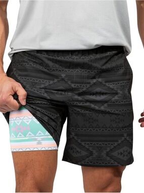 Chubbies Men's Med /The Quests 5.5" Compression Lined Shorts Athleisure